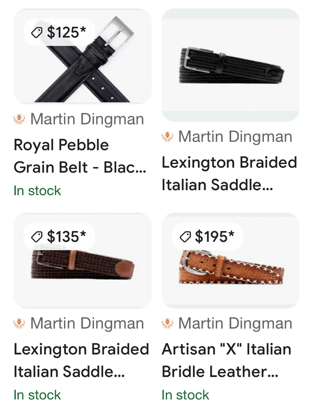 Martin Dingman, black tuscan basket weave saddle leather belt made by hand sz 44
